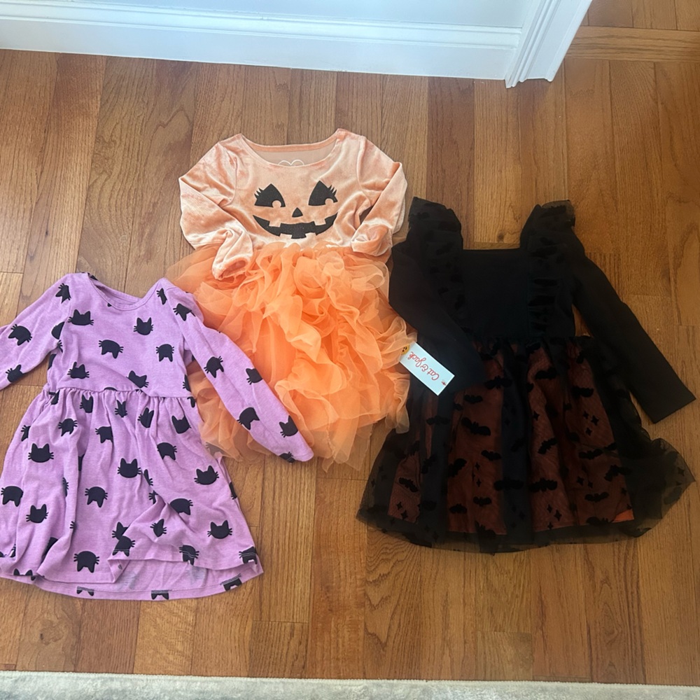 4T Girls Halloween Bundle (black dress NWT)